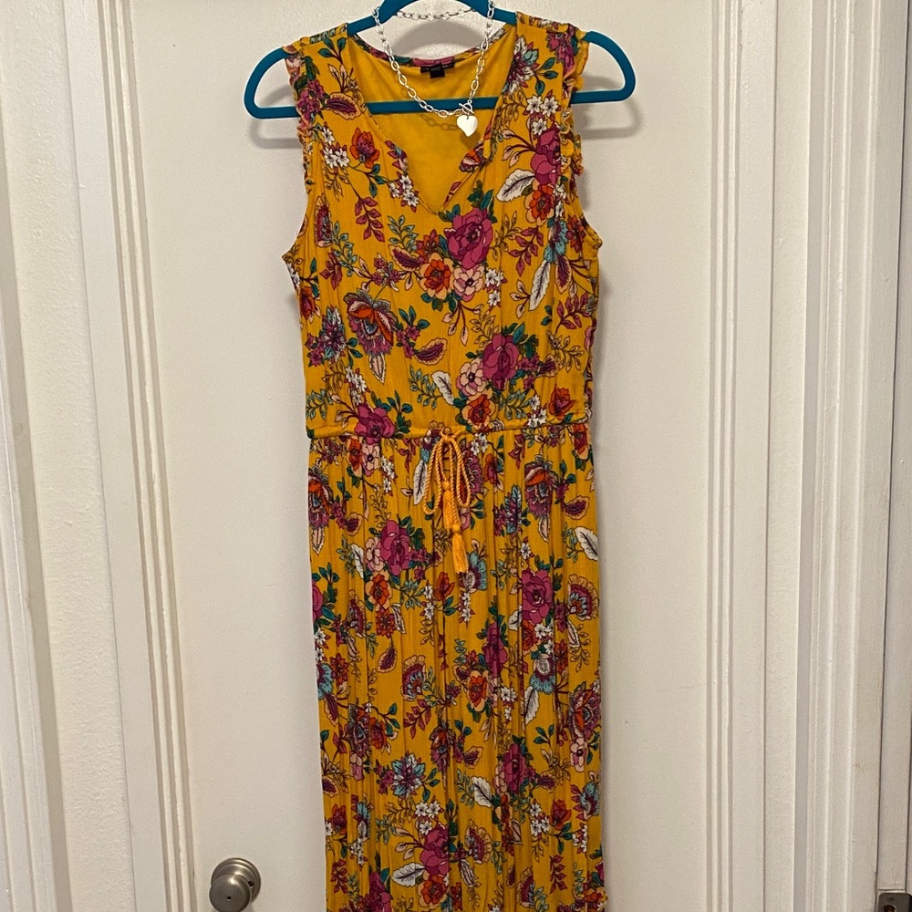 Dress Yellow Floral Maxi Dress
